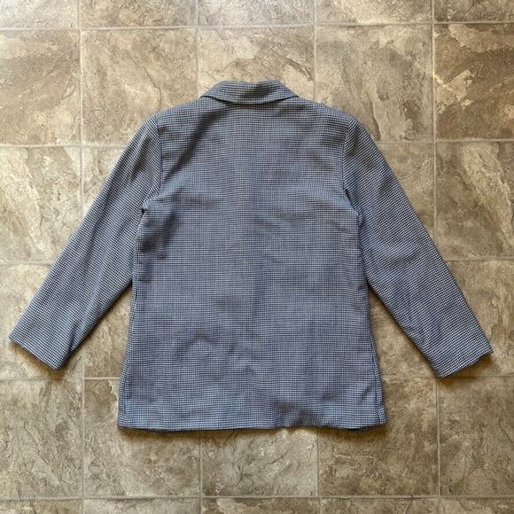 Vtg Womens Houndstooth Blazer 10 Office Corpcore Career Workwear Classic Preppy - Picture 5 of 9